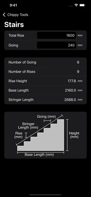Stair Calculator screenshot